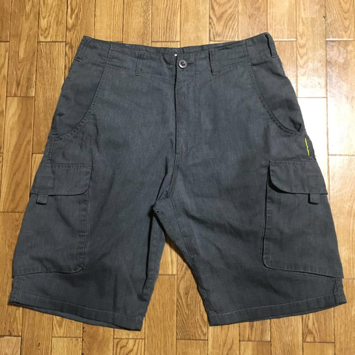 初期 GOODENOUGH カーゴ ショートパンツ グレー Sサイズ 古着 