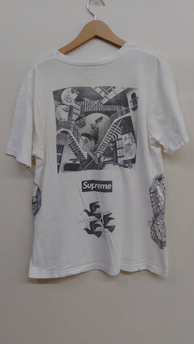 Supreme 17SS M.C. Escher Collage Tee シュプリーム 半袖Tシャツ エッシャー ボックスロゴ Lサイズ 夏