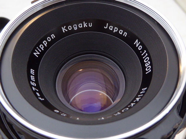 24☆ゼンザブロニカ ZENZA BRONICA NIKKOR-P 1:2.8 f=75cm ジャンク扱