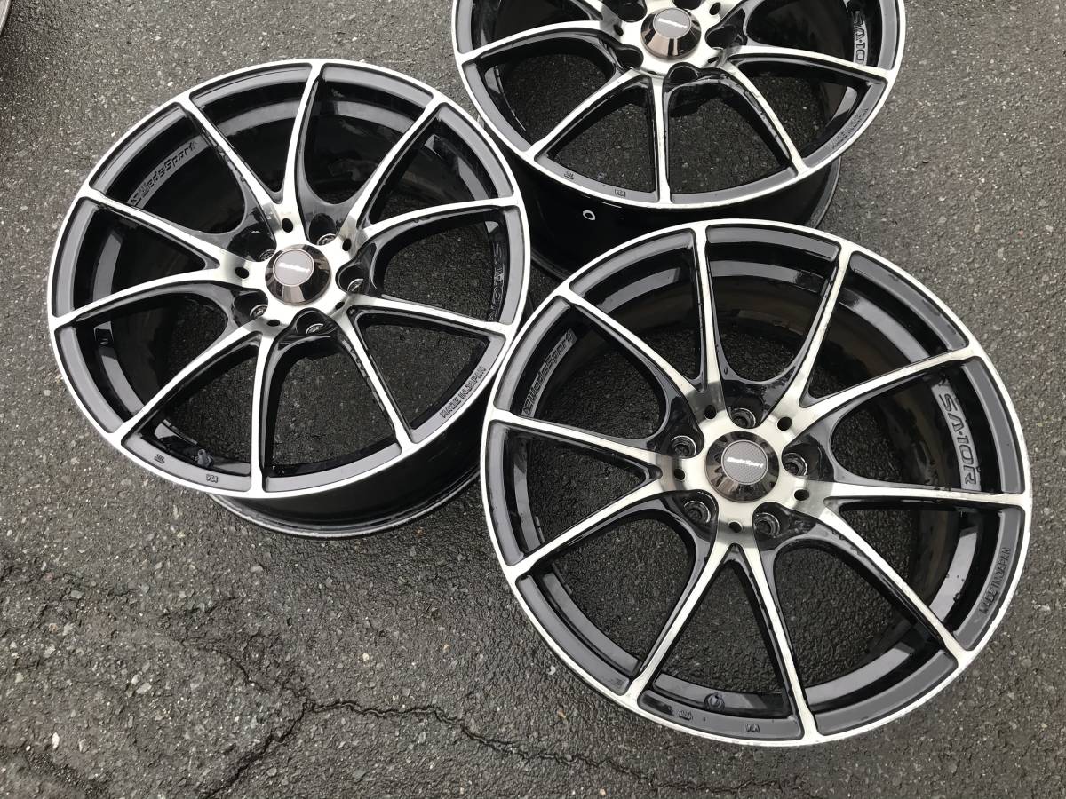 328】ウェッズスポーツ SA-10R 18インチ 8.5J ＋35 PCD114.3 ホイール 