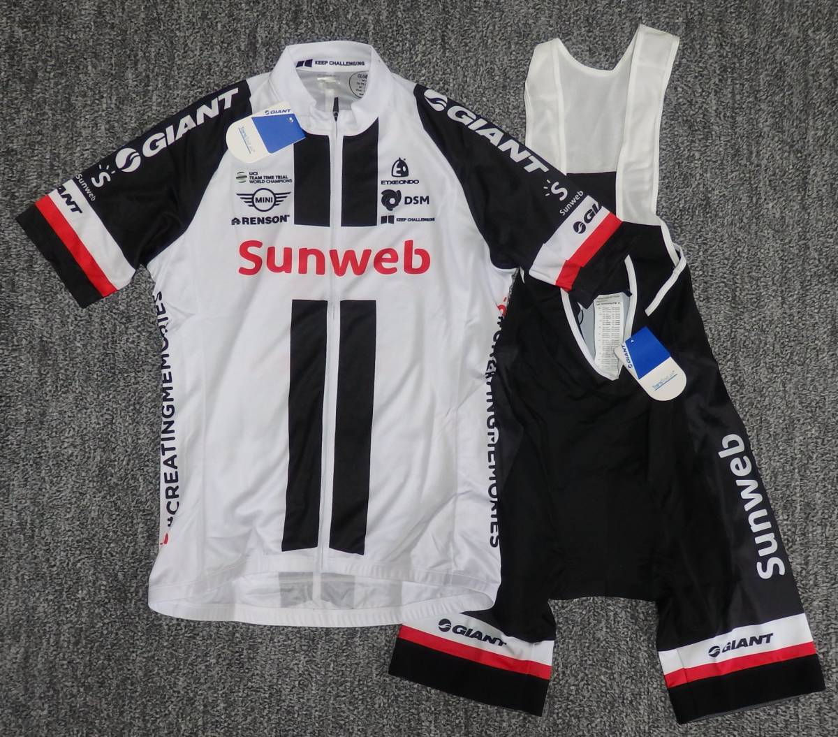 即決■TEAM SUNWEB GIANT 2018モデル 半袖ジャージ+ビブショーツ 新品Mサイズ・ジャイアント社製・送料無料！ ｜ TEAM ジャイアントストア大阪 ジャイアントストア堺 レプリカモデルのご紹介数量限定 News