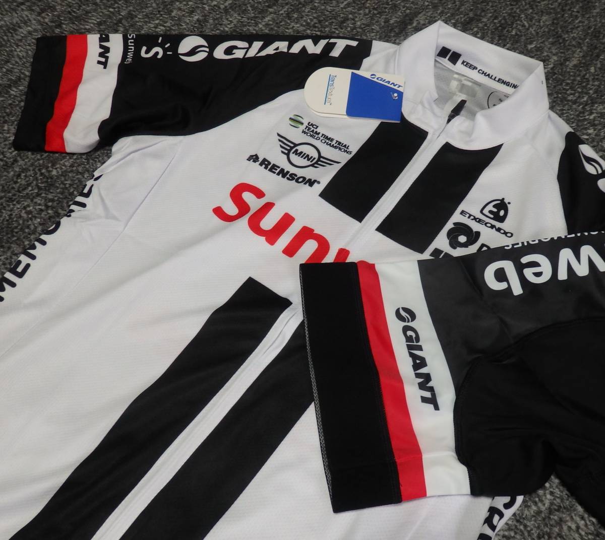 即決■TEAM SUNWEB GIANT 2018モデル 半袖ジャージ+ビブショーツ 新品Mサイズ・ジャイアント社製・送料無料！ ｜ TEAM ジャイアントストア大阪 ジャイアントストア堺 レプリカモデルのご紹介数量限定 News