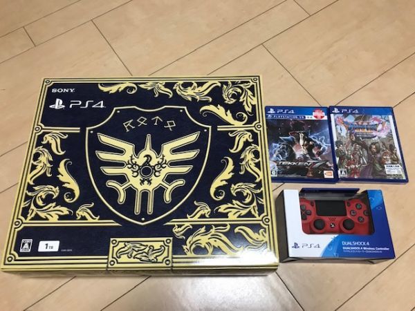  SONY / ソニー プレイステーション４ ドラゴンクエスト ロトエディション コントローラー赤 鉄拳７ 品(PS4本体)｜売買されたオークション情報、yahooの商品情報をアーカイブ公開 - オークファ PS4本体