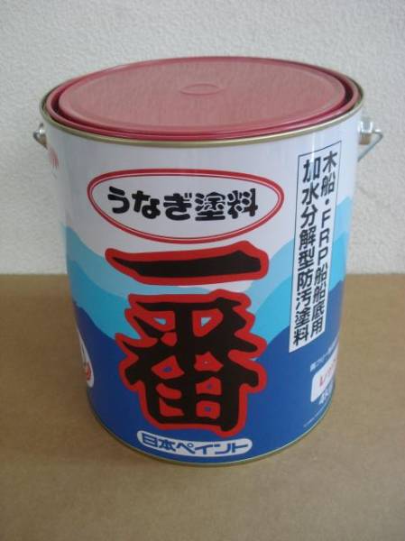 送料無料 日本ペイント うなぎ一番 赤 4kg　4缶セット　即日発送も