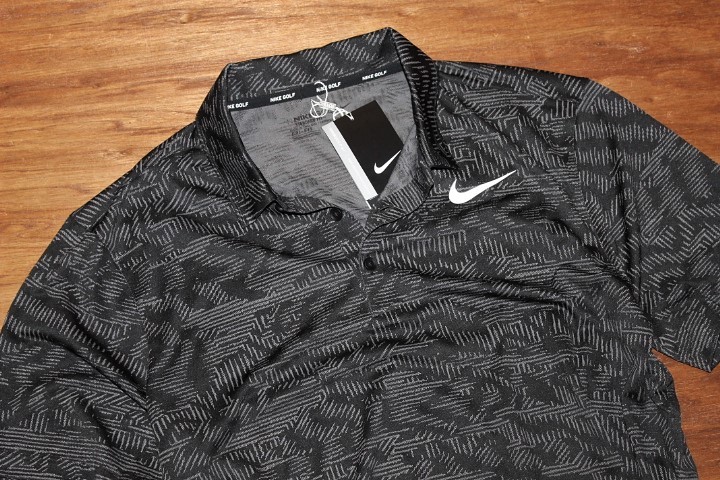 Dri-FIT Nike ナイキ ゴルフ Golf - ポロシャツ M Polo Tour ジャガード総柄入り ドライ グレー メルカリ Jacquard ブラック