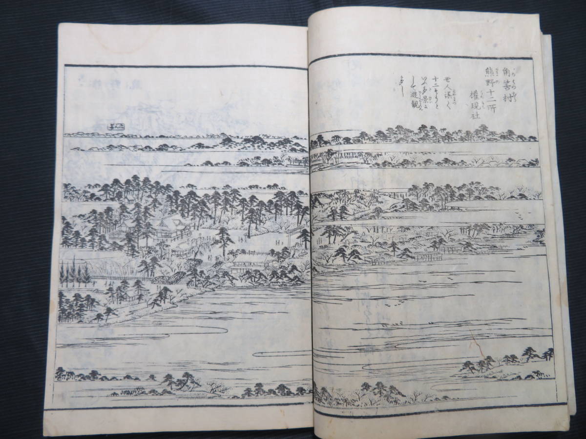 江戸期 絵入 和本 『江戸名所図会 十一』 長谷川雪旦 鳥観