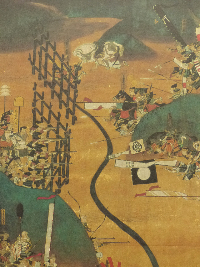 NHK 大河ドラマ特別記念作品 屏風 長篠合戦図屏風 複製画 Yahoo
