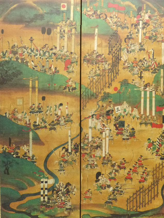 NHK 大河ドラマ特別記念作品 屏風 長篠合戦図屏風 複製画 Yahoo