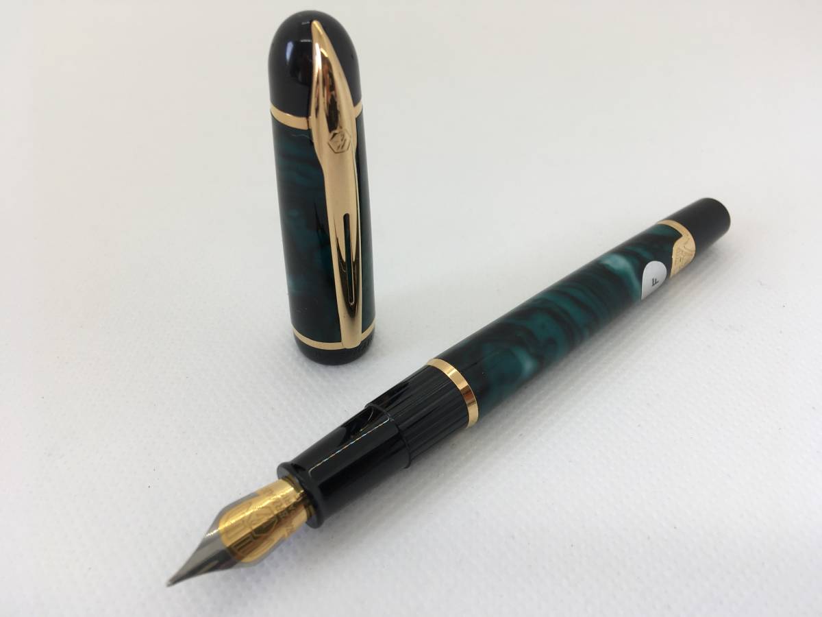 ウォーターマン Waterman 万年筆 フィリアス グリーンマーブル柄