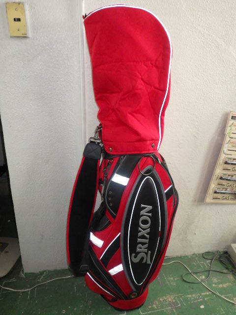 お得，格安 SRIXON/スリクソン キャディーバック ゴルフバック レッド/赤 ケース 反射板付(ダンロップ)｜売買されたオークション情報、yahooの商品情報をアーカイブ公開 - オークファン キャディバッグ