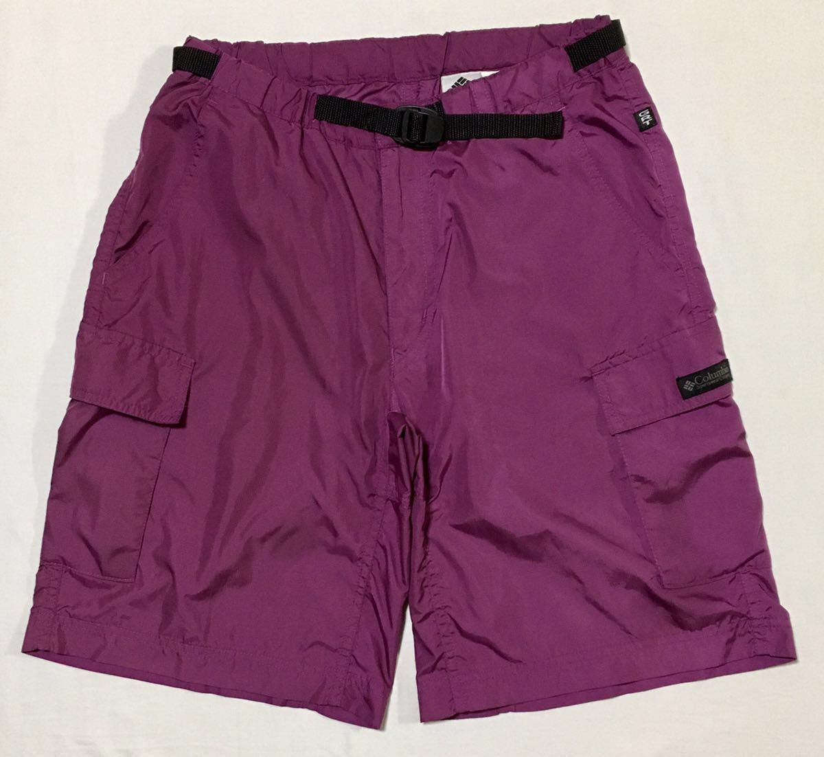 安い，豊富な 90s Columbia GRT コロンビア ナイロンカーゴショーツ サイズM パープル 紫 ショートパンツ 短パン リップストップ 撥水 アウトドア(ショート、ハーフ)｜売買されたオークション情報、yahooの商品 男性用