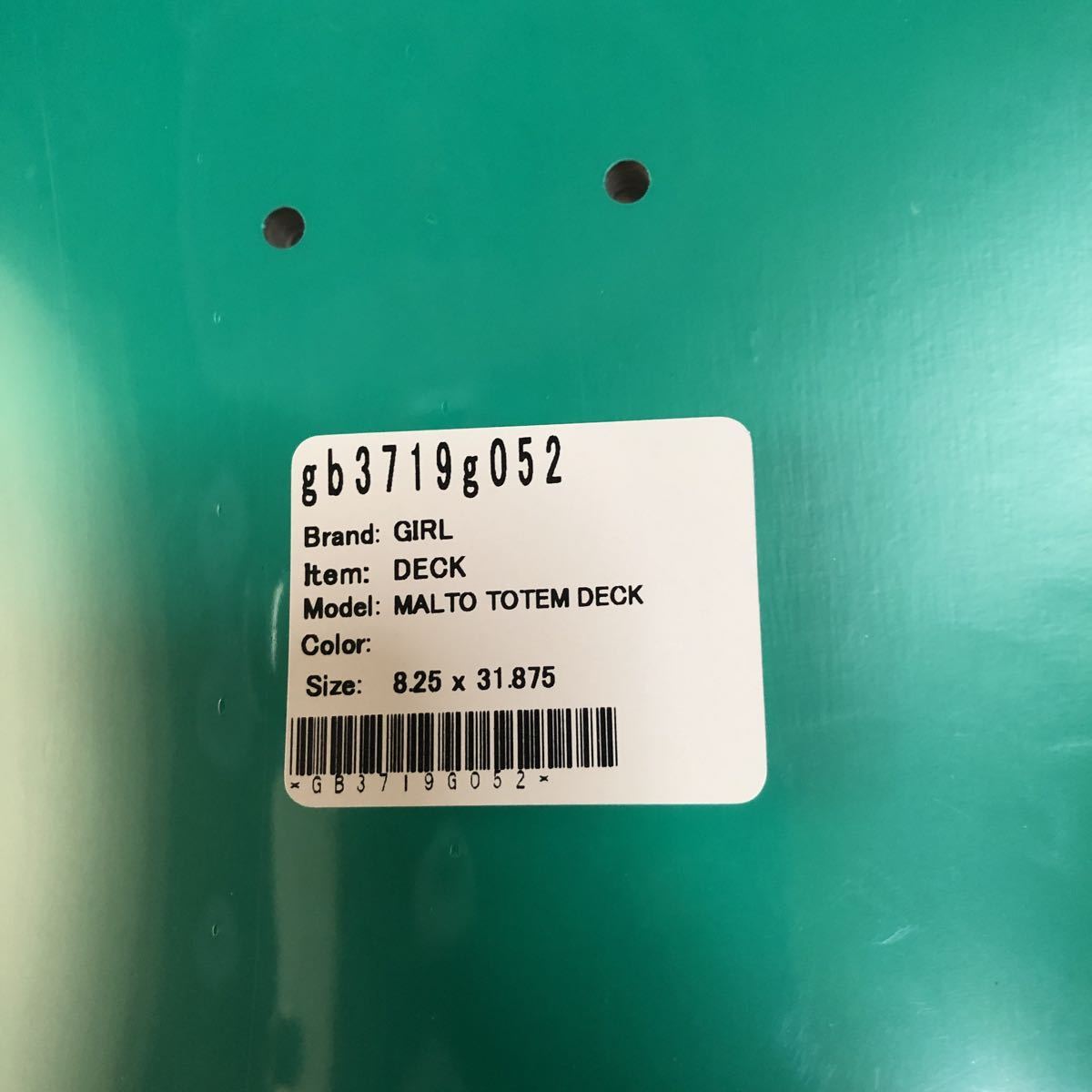 デッキ スケートボード スケボー Skateboard TIL メルカリ スケートボードデッキ　GIRL 8.25×31.875