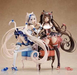 ネコぱら バニラ ショコラ 2体セット 1/7スケール 塗装済み 完成品