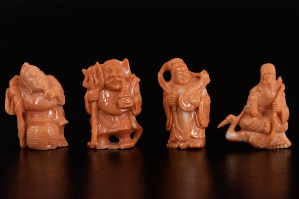 天然本珊瑚 桃珊瑚彫刻 ⁄美術品⁄宝石⁄183g⁄天然石（1006） 珊瑚 サンゴ 