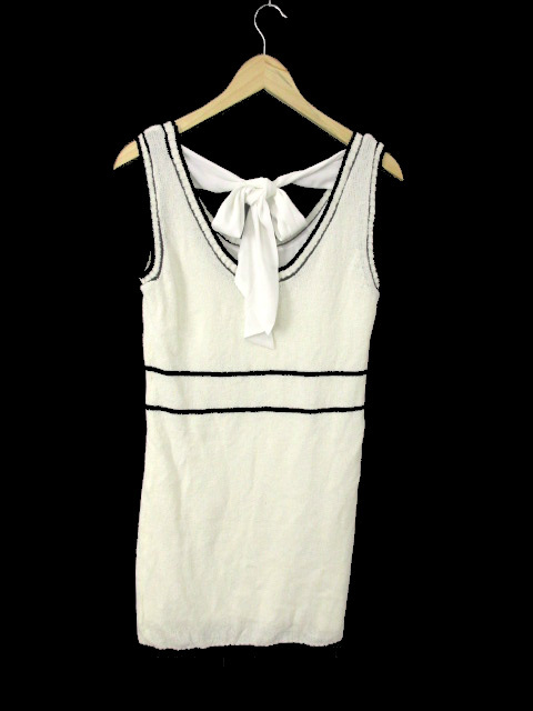 ダチュラ Datura ワンピース ニット ひざ丈 ノースリーブ F 白 ホワイト Mk24 レディース Mサイズ 売買されたオークション情報 Yahooの商品情報をアーカイブ公開 オークファン Aucfan Com