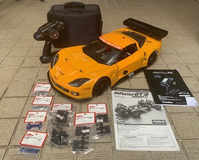  京商インファーノＧＴ２ ＴｙｐｅＲ エンジン マフラー プロポ付フルセット(完成品（エンジン）)｜売買されたオークション情報、yahooの商品情報をアーカイブ公開 - オークファン 完成品（エンジン）