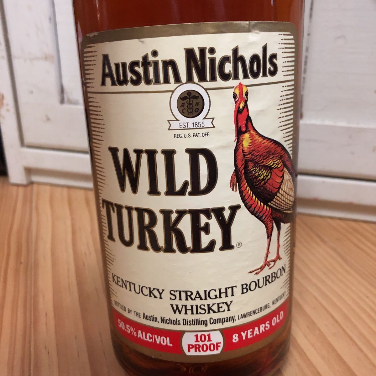 ワイルドターキー　おそらく1000ml 紙封時代　WILD TURKEY 古酒　 ワイルドターキー 0 WILD ウイスキー 1000mlの通販 ワイルドターキー8年