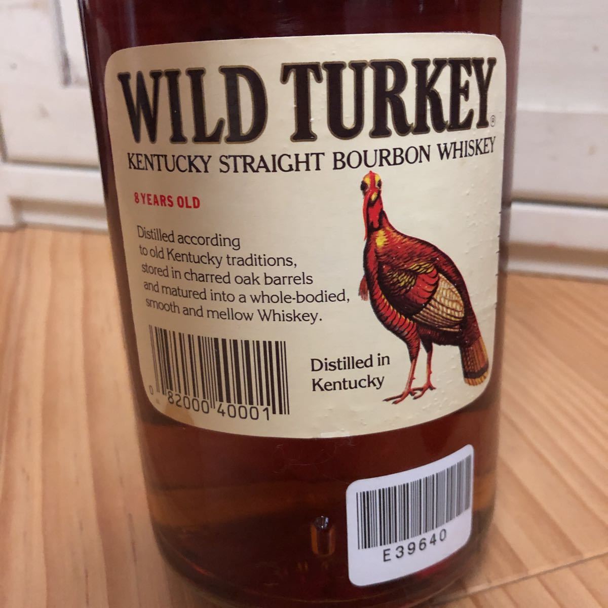 ワイルドターキー　おそらく1000ml 紙封時代　WILD TURKEY 古酒　 ワイルドターキー 0 WILD ウイスキー 1000mlの通販 ワイルドターキー8年
