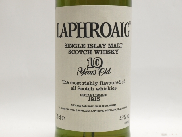 LAPHROAIG ラフロイグ 10年 旧ボトル 750ml/43% 箱付☆AC10874