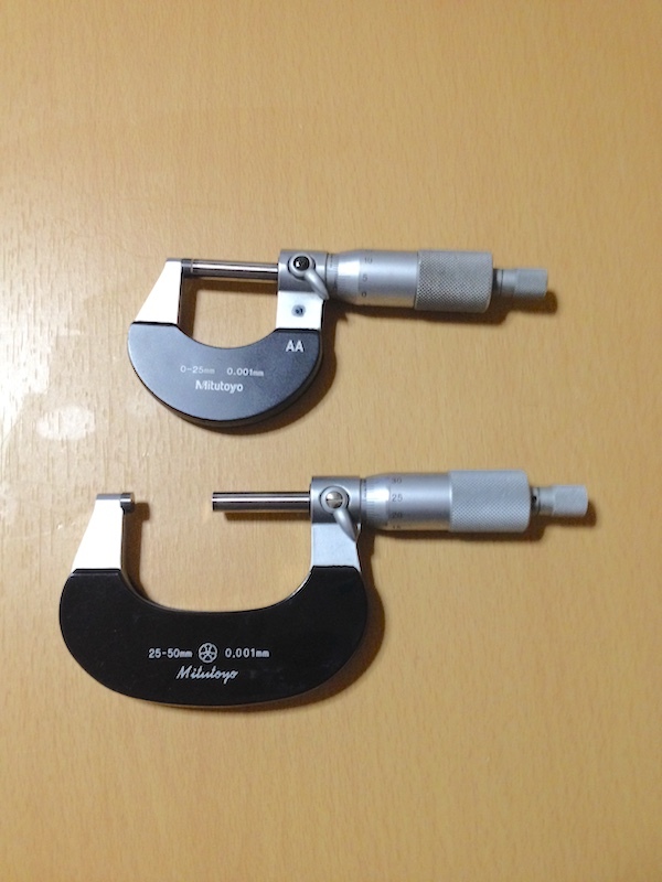 [ジャンク扱い]MITSUTOYO ミツトヨ マイクロメーター No.102-230 0-25mm 0.001mm No.102-231 25-50mm 0.001mm
