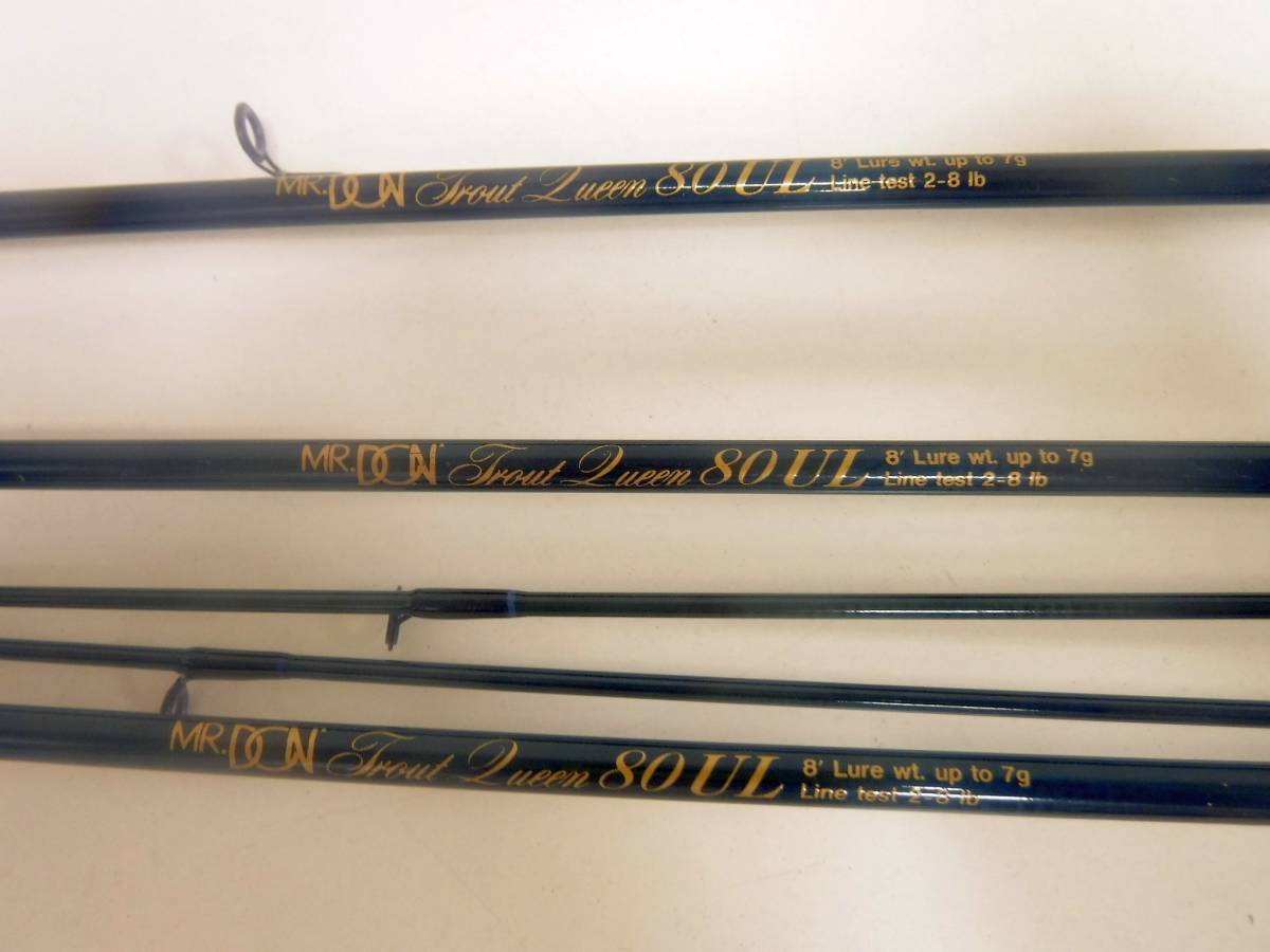 6814-1 中古 希少品 MR.DON ミスタードン Trout Queen トラウトクイーン 80UL フィッシング ロッド 3本 おまとめ Yahoo!オークション 2026年最新 don 6本入荷しました 中古ロッド (ルアーロッド)の落札
