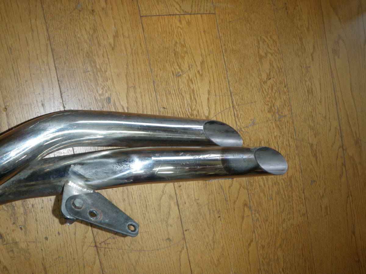 MAGNA50 AC13 ハリケーン ダブルスラッシュカットマフラー 中古美品 マグナ50 MAGNA50 AC13 ハリケーン ダブルスラッシュカットマフラー