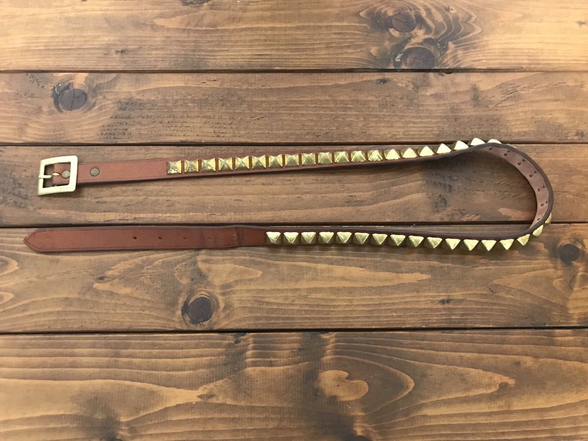 visvim GUTTER BELT (S) 36 一連 スタッズ ベルト Yahoo!オークション