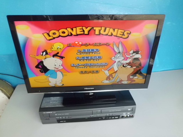 DXアンテナ VHS一体型DVDレコーダー DXR160V リモコン付き DXアンテナ