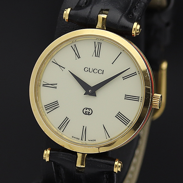 グッチ GUCCI シェルGG文字盤120 - 電池交換済 トルナヴァーニ 1円