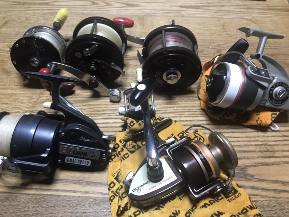 【13点まとめ売り】ダイワ オリムピック 等 オールドリール スピニングリール DAIWA リール オリムピック オールド まとめ オリムピック リール