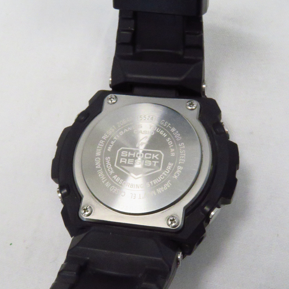 Th285551 カシオ 腕時計 G-SHOCK ミドルサイズ GST-W300 ブラック文字盤 タフソーラー メンズ ラバーベルト CASIO 中古 G-SHOCK ミッドサイズ カシオ （GMAP2100BB1AJF） [在庫あり] GMA-P2100SG