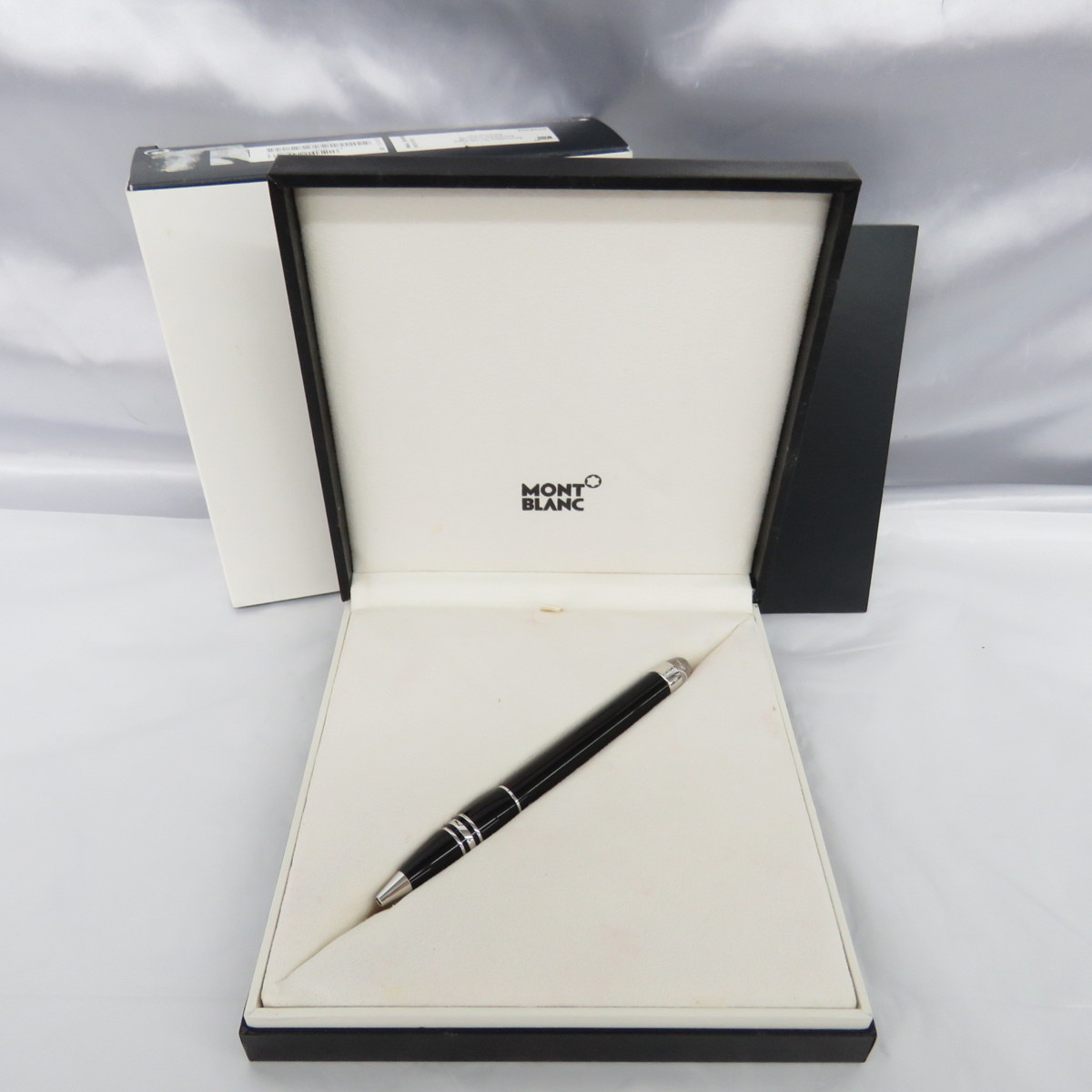 【中古品】MONTBLANC モンブラン 100周年記念 ダイヤ入りボールペン スターウォーカー 黒 箱あり 10628966