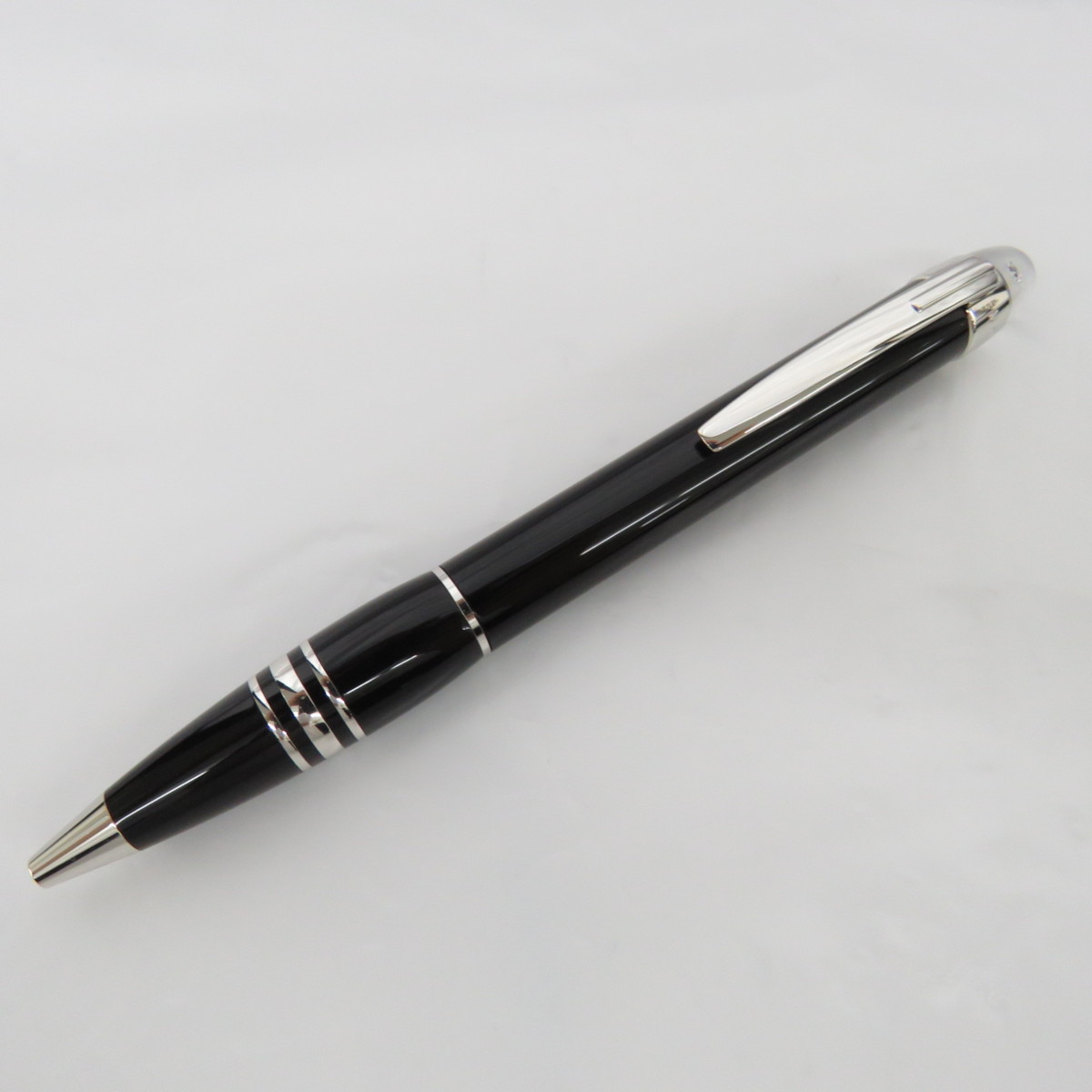 【中古品】MONTBLANC モンブラン 100周年記念 ダイヤ入りボールペン スターウォーカー 黒 箱あり 10628966