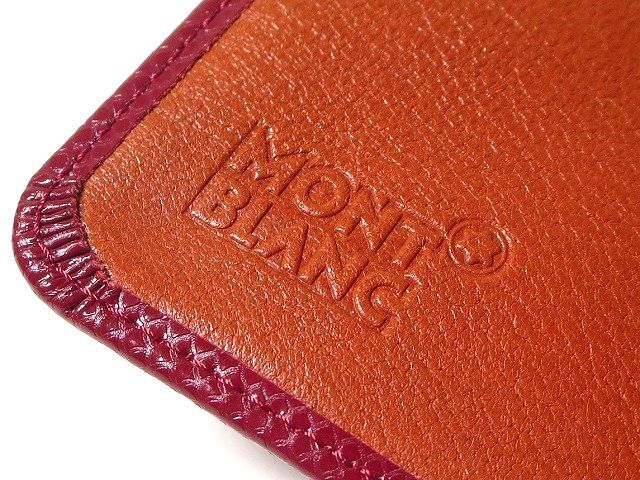 美品 MONTBLANC モンブラン 名刺入れ カードケース 赤 人気セール，HOT
