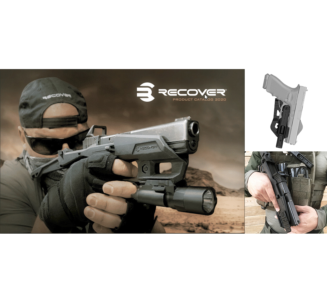 【実銃用】Recover Tactical グロックホルスター Glock G17 G18 G19 G34 <20/20>