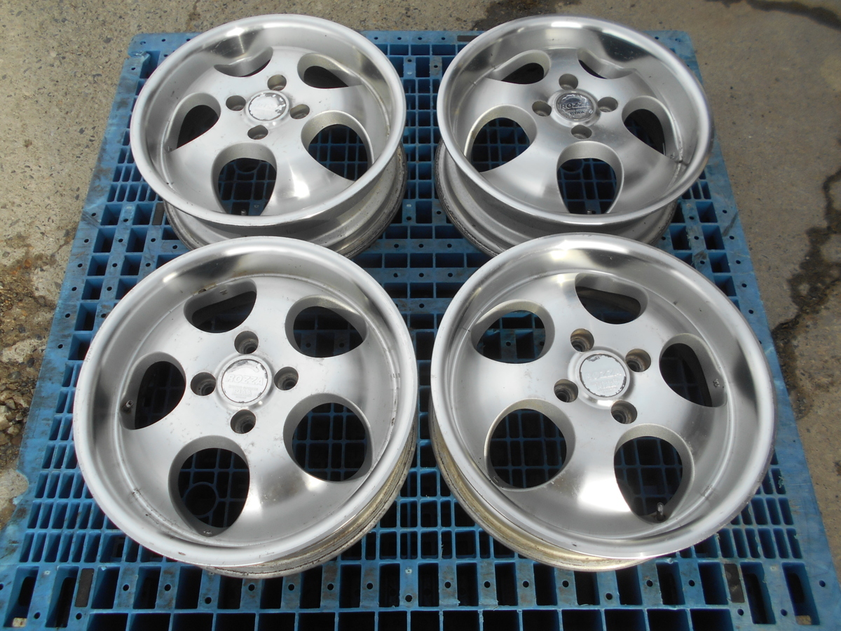 送料無料 アルミホイール ROZZA モータースポーツピア PIAA 15&times;5 +45 4穴 ／ ４本 送料全国一律(社外品)｜売買されたオークション情報、yahooの商品情報をアーカイブ公開 - オークファン 4穴