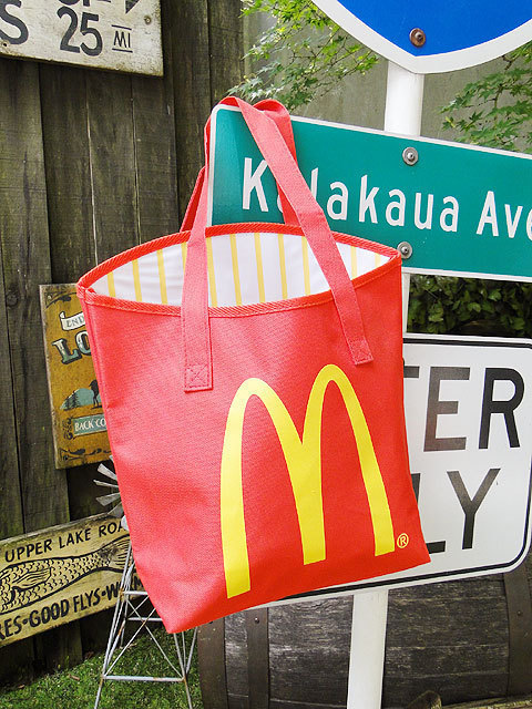 低価，最新作 223947 アメリカ 見付けたオフィシャルグッズ マックポテトの形をしたトートバッグ マクドナルド マックフライ キャンバストート(キャラクター)｜売買されたオークション情報、yahooの商品情 キャラクター
