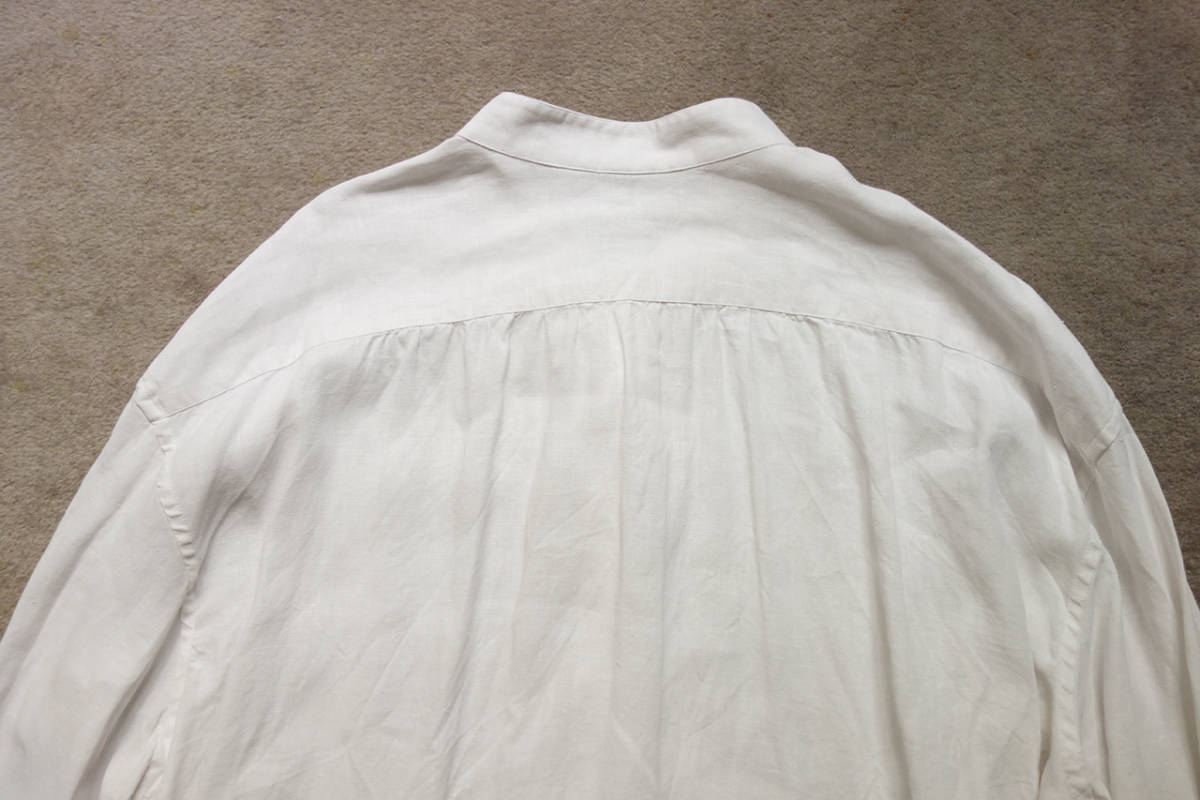 Bourrienne Paris X スタンドカラーリネンシャツ/サイズXXXL/ATELIER 