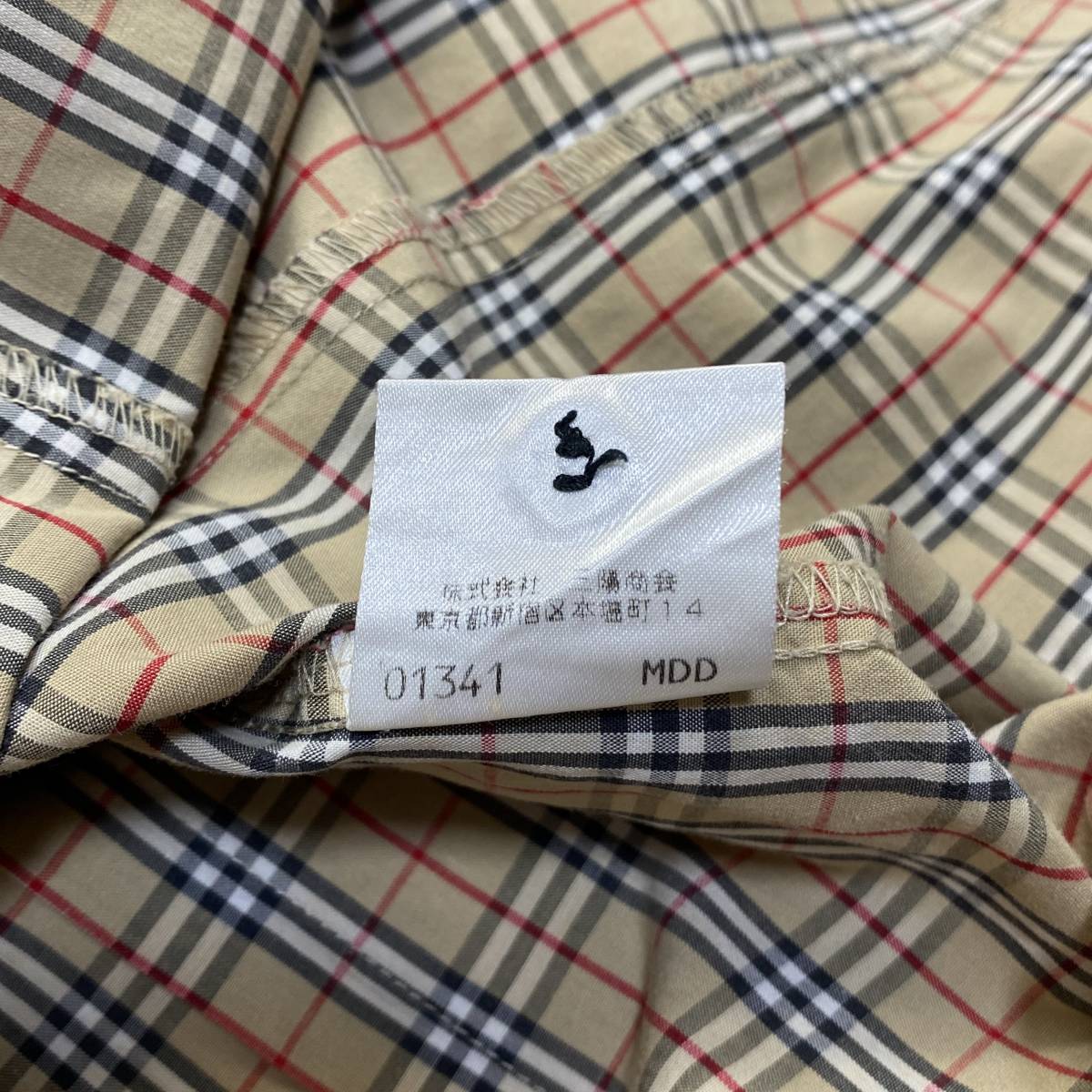 美品 BURBERRY BLUE LABEL バーバリー ブルーレーベル ノバチェック シャツ 38 ベージュ レディース 定番 三陽商会 送料198円 20-0727 LABEL BLUE BURBERRY フレアトレンチ 》BURBERRY ブルーレーベル（バッグ・小物・ブランド雑貨