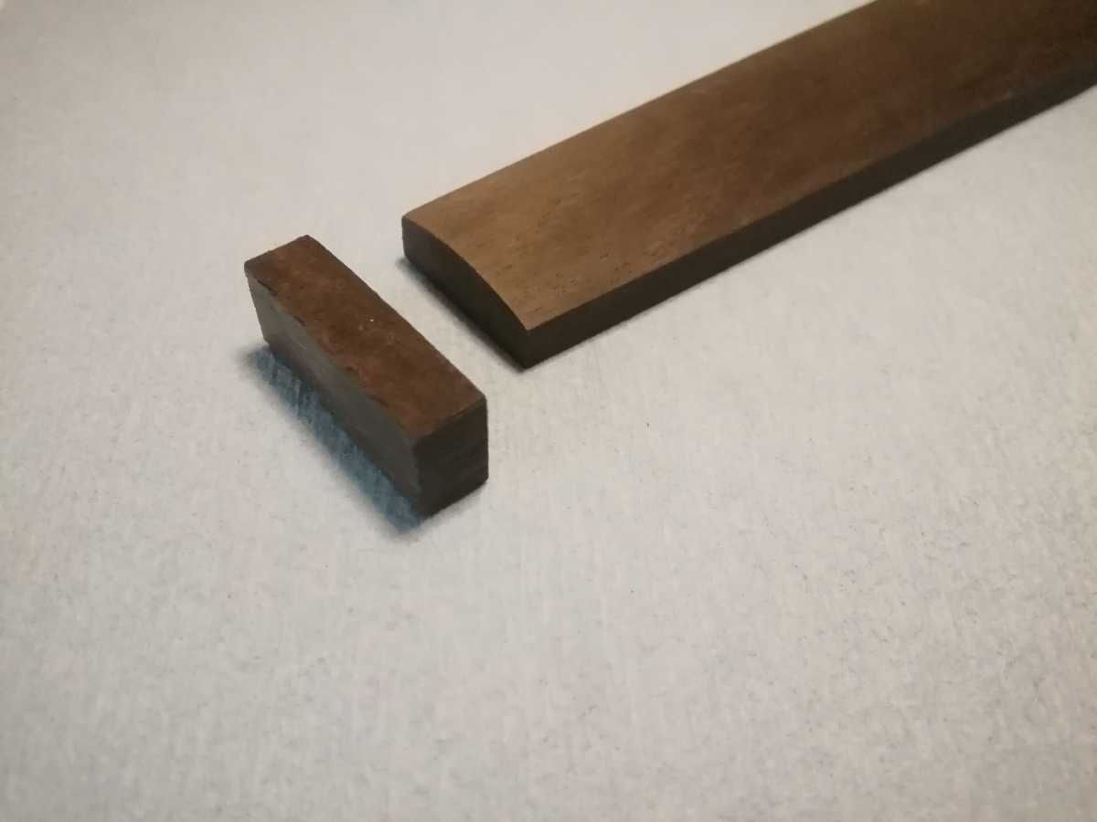 3/4分数バイオリン用パーツ　指板　黒檀製_1