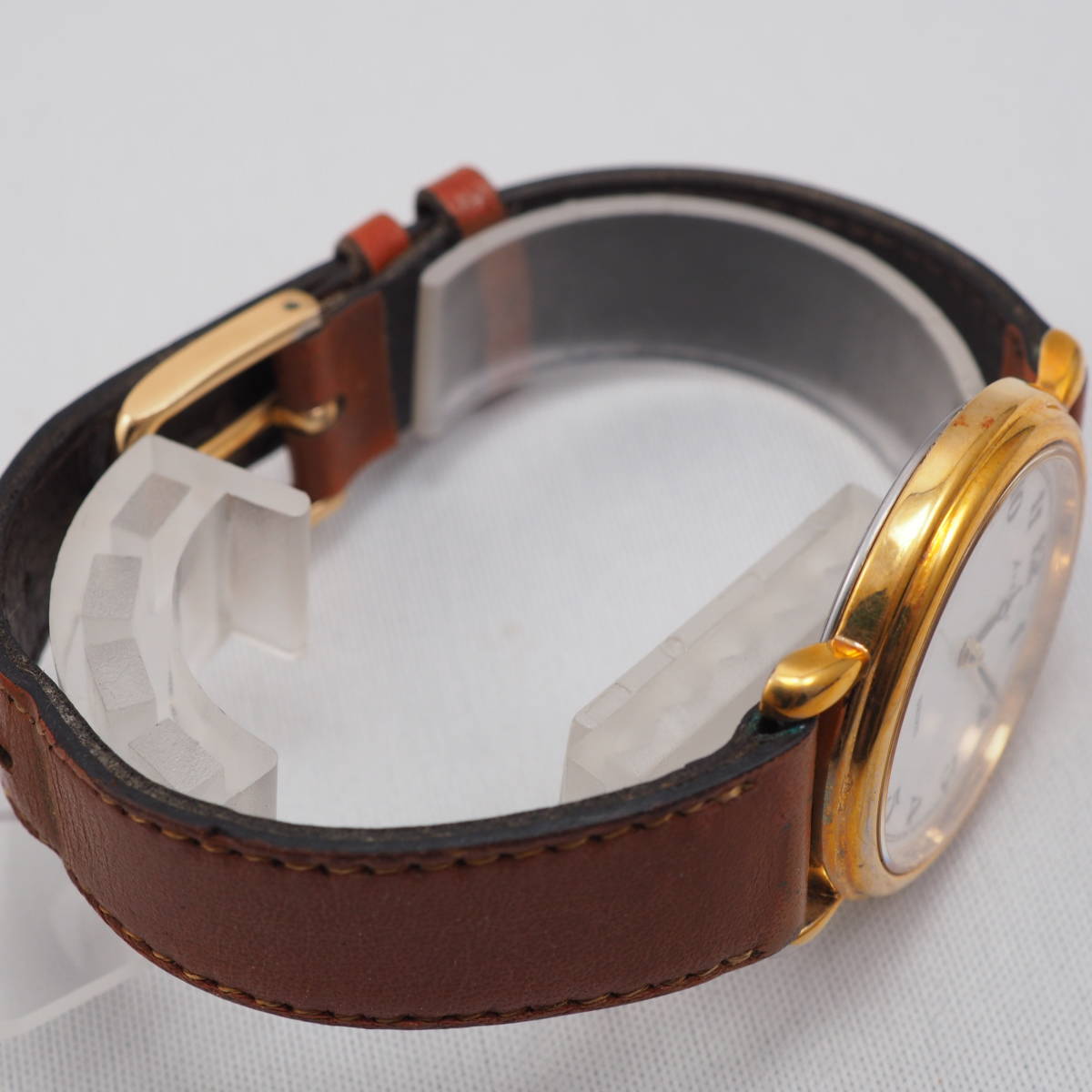 動作品 セイコーSEIKO AVENUE 5P31-6020 耐磁 アラビア数字 30mm 薄型 