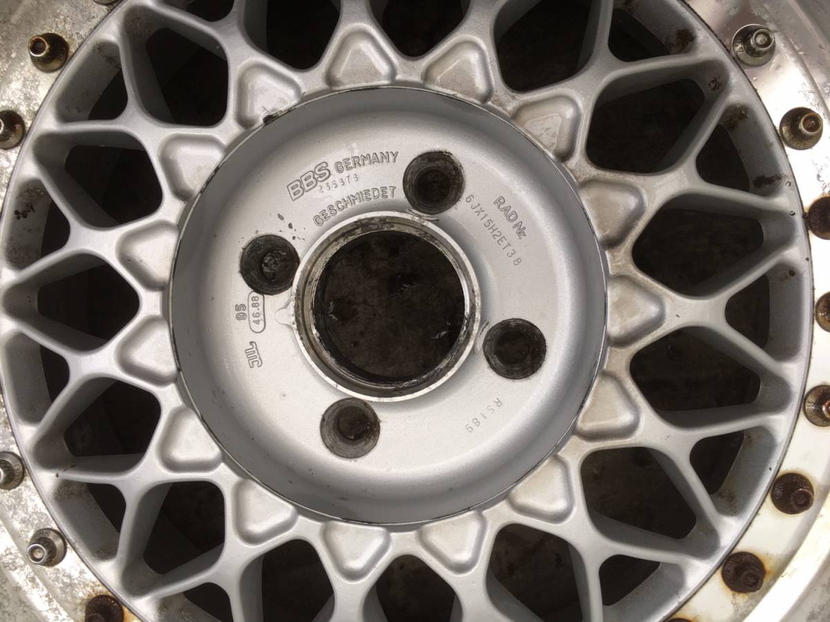 BBS bbs アルミホイールrs 当時物4穴RS189 15インチ