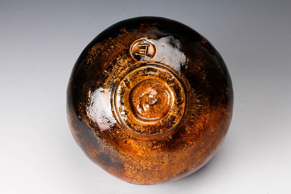 【佳香】十代 大樋長左衛門(年朗) 茶碗 共箱 共布 茶道具 本物保証_3