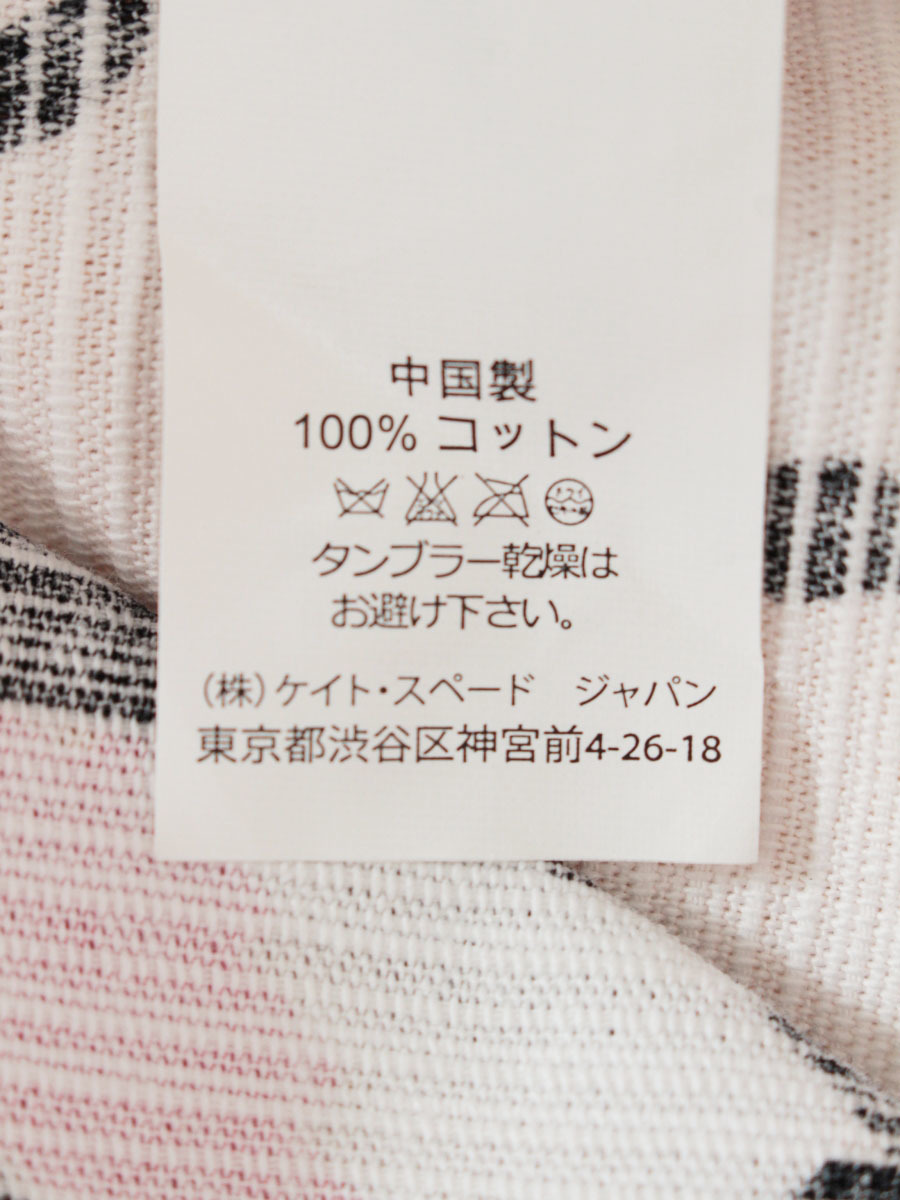 ケイトスペード ワンピース フラワーモチーフ 花柄 ノースリーブ 0