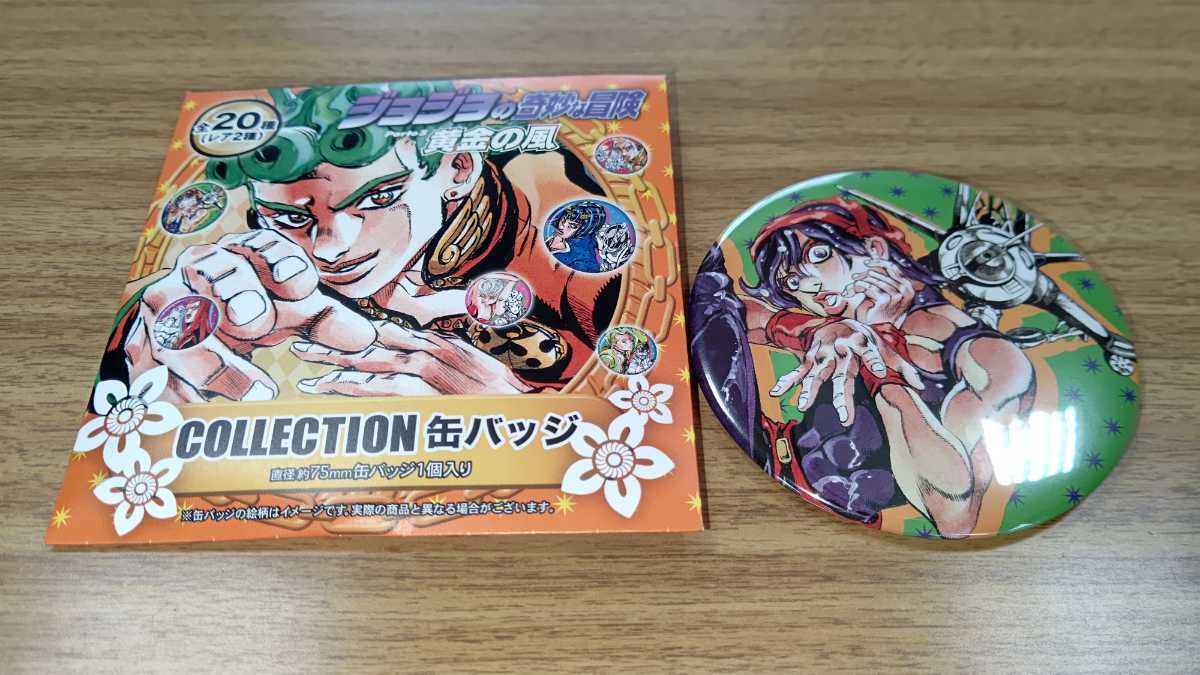 ジョジョ展 缶バッジ ナランチャ 荒木飛呂彦原画展 冒険の波紋 JOJO 5 