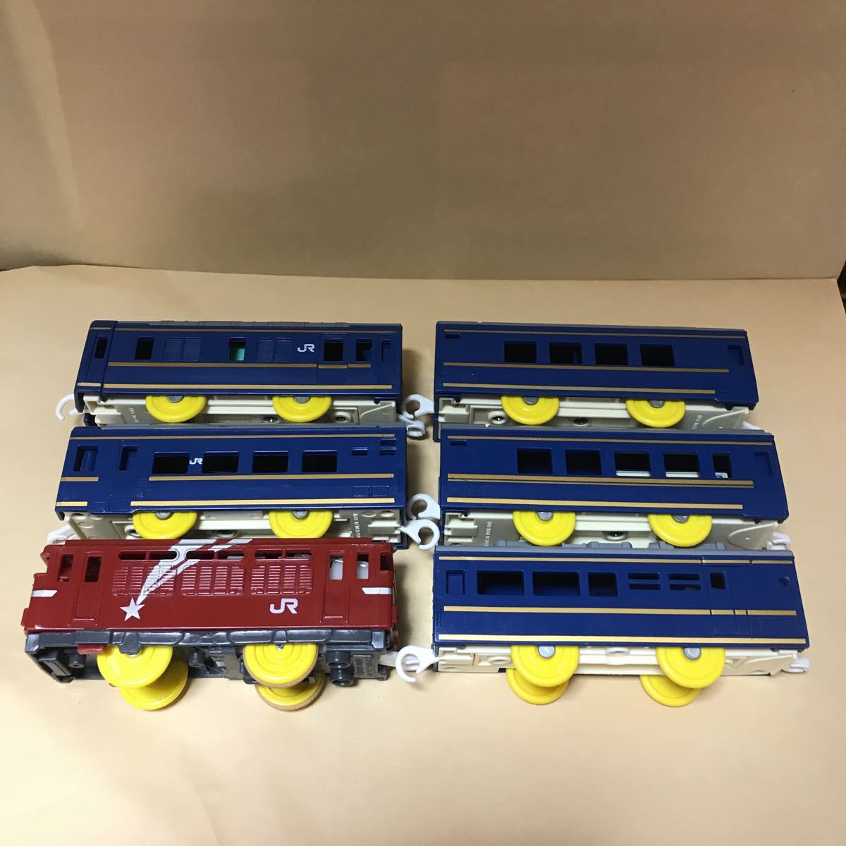 完動品 プラレール 北斗星 EF81 と客車5両