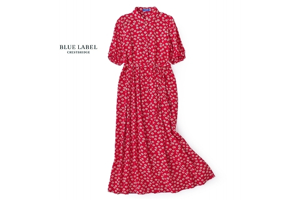 美品★極上★ブルーレーベルクレストブリッジ3.8万★38size/9号★ワンピースA171 LABEL BLUE &frasl; 白×紺 23.5cm 原宿本店」10&frasl;24