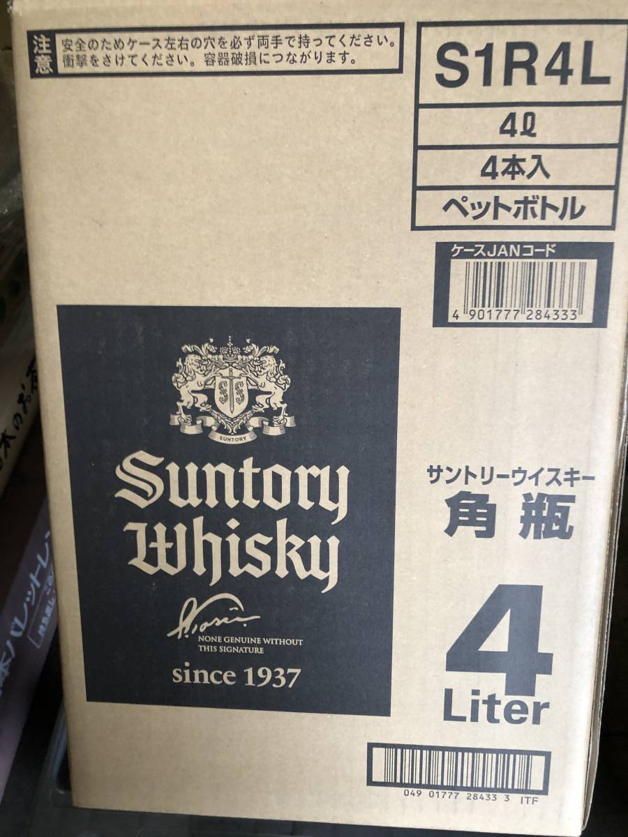 【得価，2025】 サントリーウイスキー 角瓶ペット4L 4本入り1ケース(日本)｜売買されたオークション情報、yahooの商品情報をアーカイブ公開 - オークファン 日本