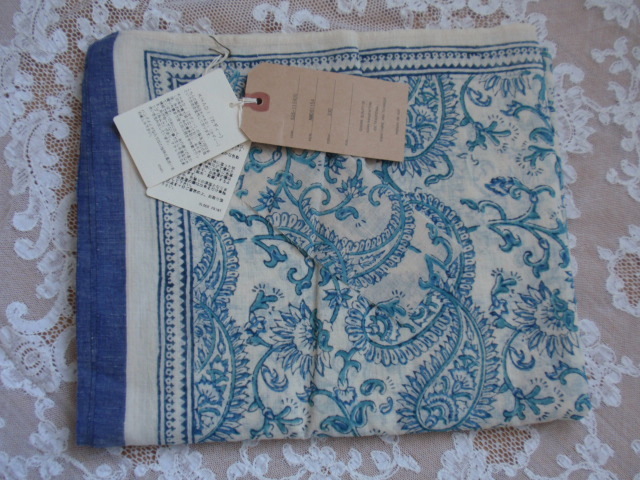 maison de soil STOLE ブランケットステッチシルクストール | 32×188