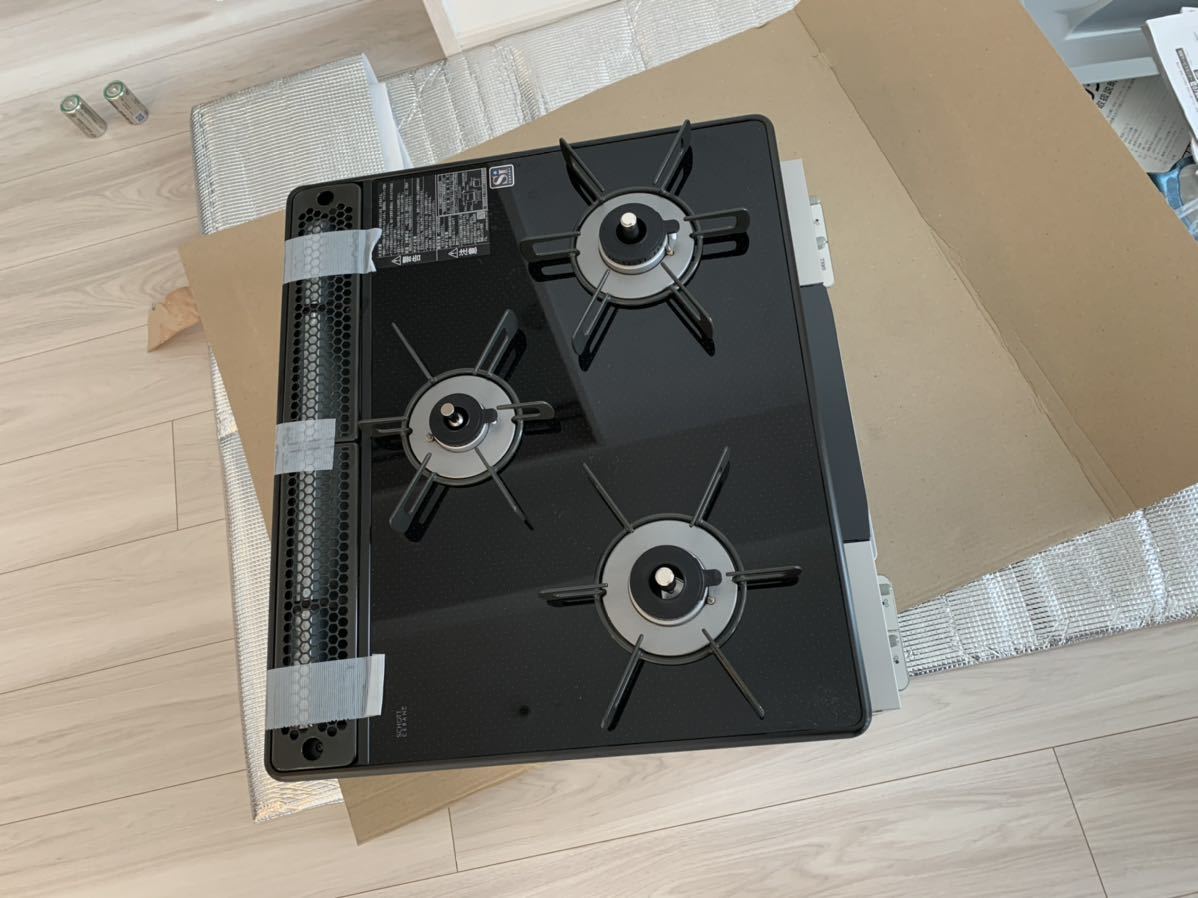 未使用！ リンナイ ビルトインコンロ ガスコンロ ガラストップ 都市ガス _2